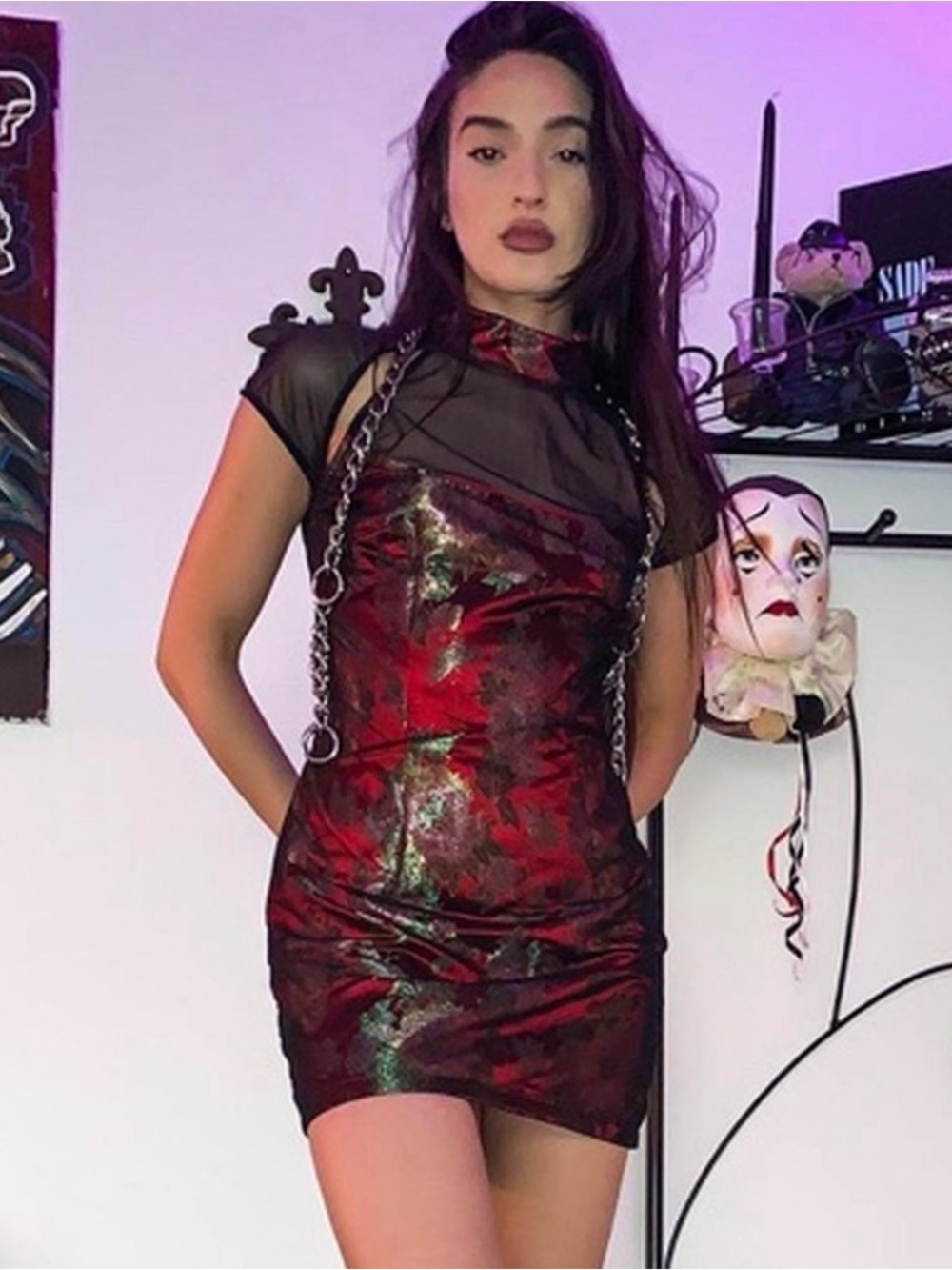 Current Mood Dragons Den mini dress